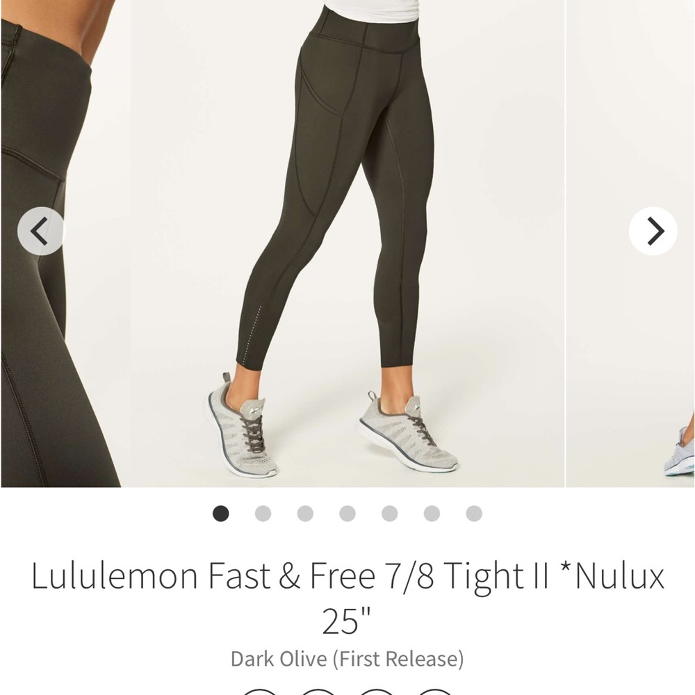 Lululemon Fast and Free 25’ tight